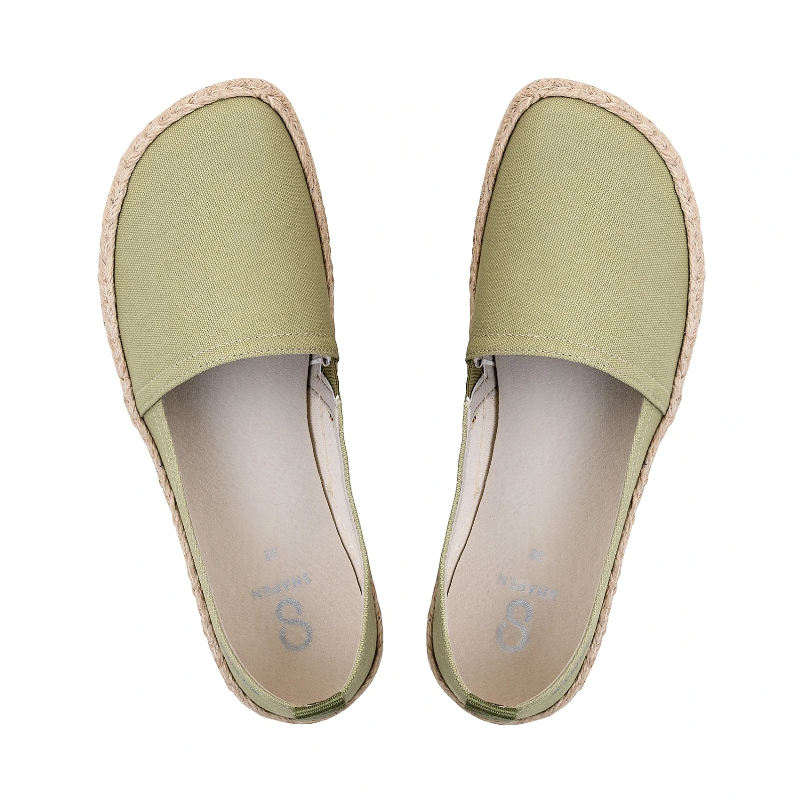 Босоногие слипоны Shapen PLAYA — оливковый (веганское исполнение), фото 5