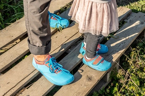 Детские босоногие кеды Sambas the bambas Bambita Amanita — синие, фото 2